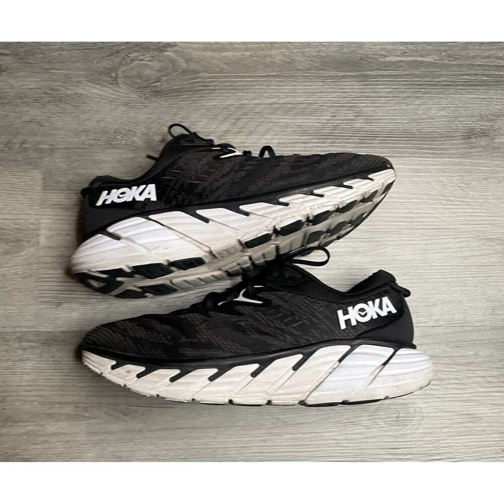 Hoka Gaviota 4 Men's Stability Running Sneakers Black White 1123198/US 11.5D